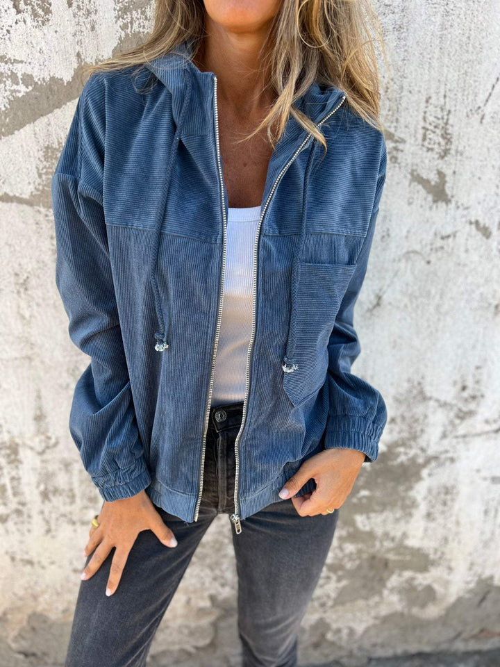 Adeline | Casual hoodie met rits