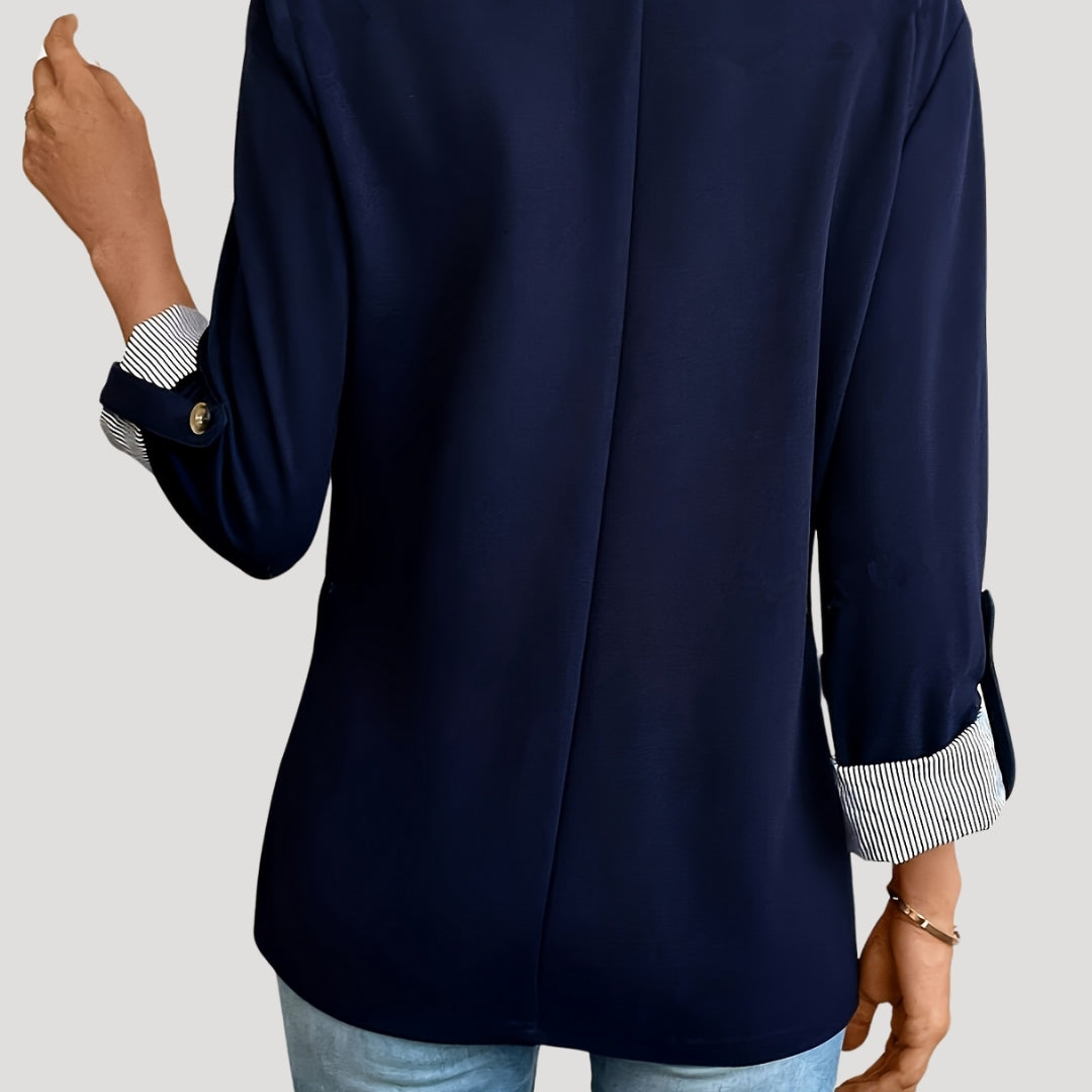 Blazer classico da donna in navy
