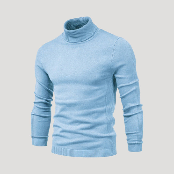 Maglione a collo alto da uomo – classico maglione a maglia