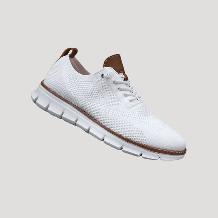 Scarpe da ginnastica casual in maglia da uomo con lacci traspiranti