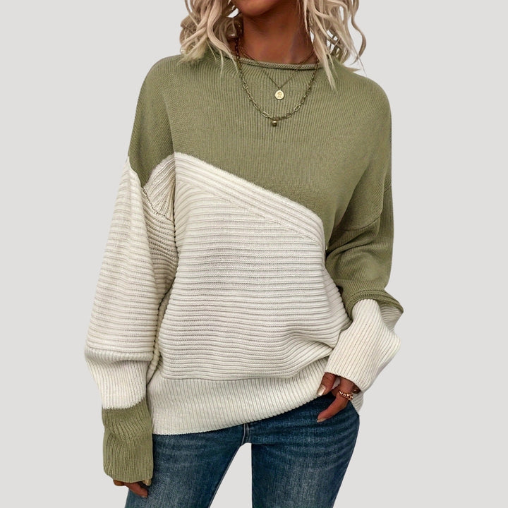 Maglione oversize lavorato a maglia da donna, stile invernale accogliente
