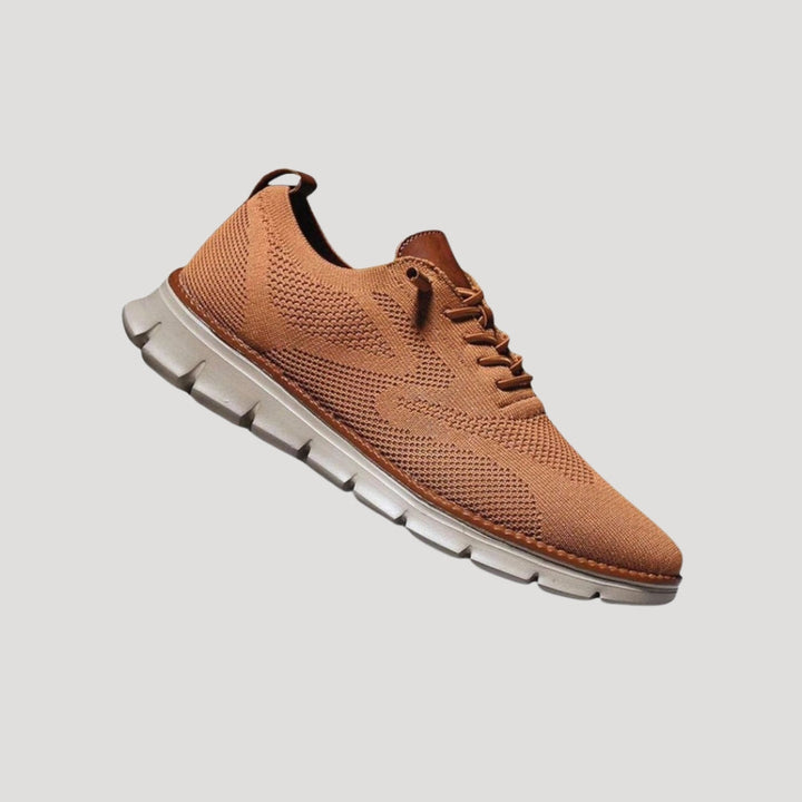 Scarpe da ginnastica casual in maglia da uomo con lacci traspiranti