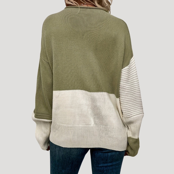 Maglione oversize lavorato a maglia da donna, stile invernale accogliente