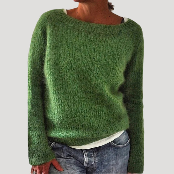 Maglione oversize lavorato a maglia da donna in morbido filato invernale