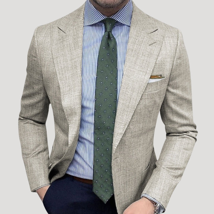 Giacca blazer leggera da uomo con texture casual
