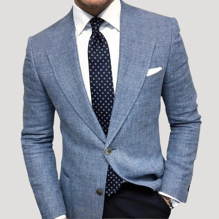 Giacca blazer leggera da uomo con texture casual