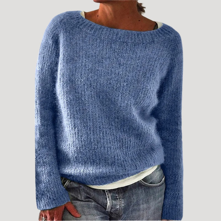 Maglione oversize lavorato a maglia da donna in morbido filato invernale