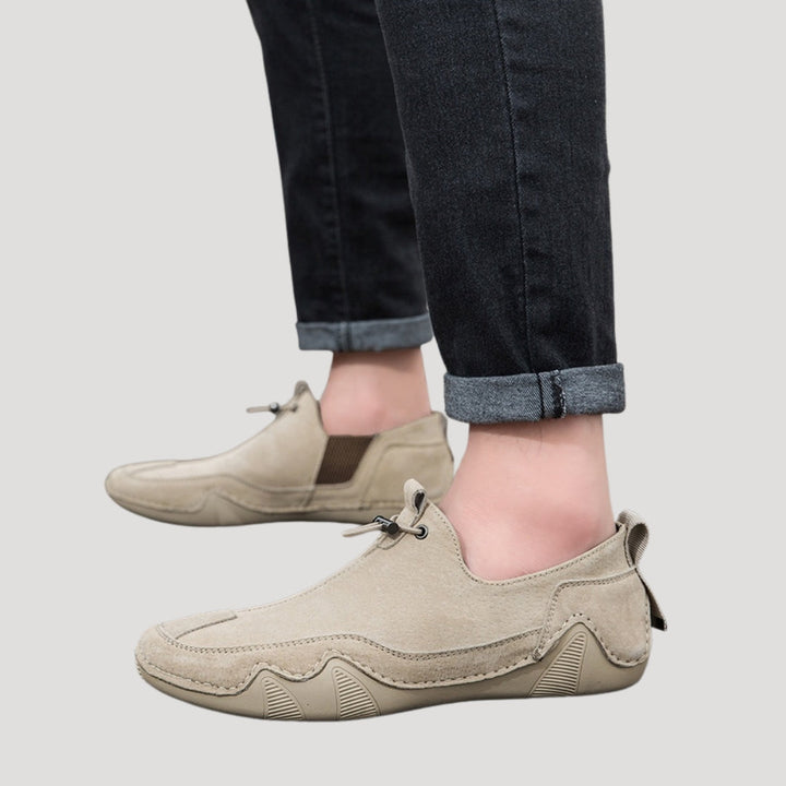 Mocassini in suede da uomo slip-on per la guida