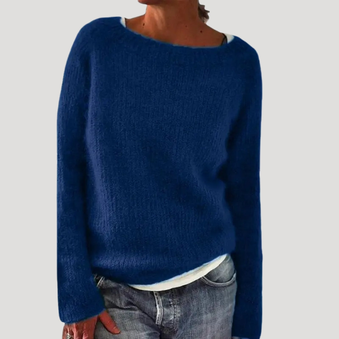Maglione oversize lavorato a maglia da donna in morbido filato invernale
