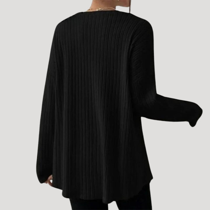 Maglione a maglia oversize a coste da donna