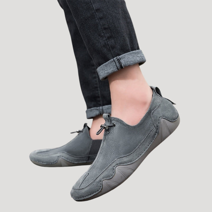 Mocassini in suede da uomo slip-on per la guida