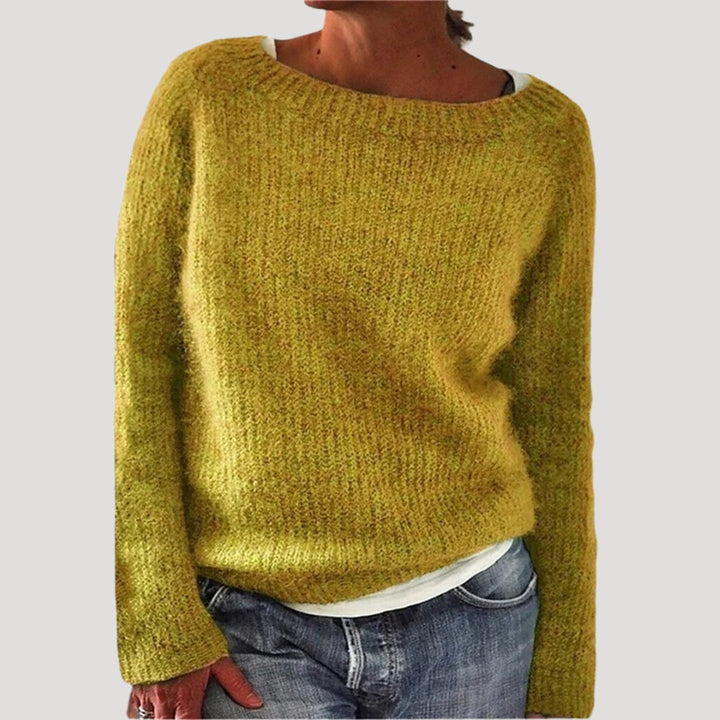Maglione oversize lavorato a maglia da donna in morbido filato invernale