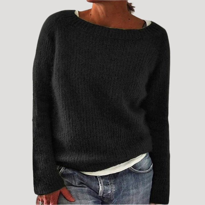 Maglione oversize lavorato a maglia da donna in morbido filato invernale