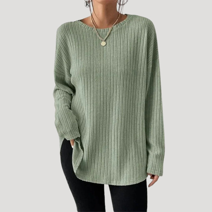Maglione a maglia oversize a coste da donna