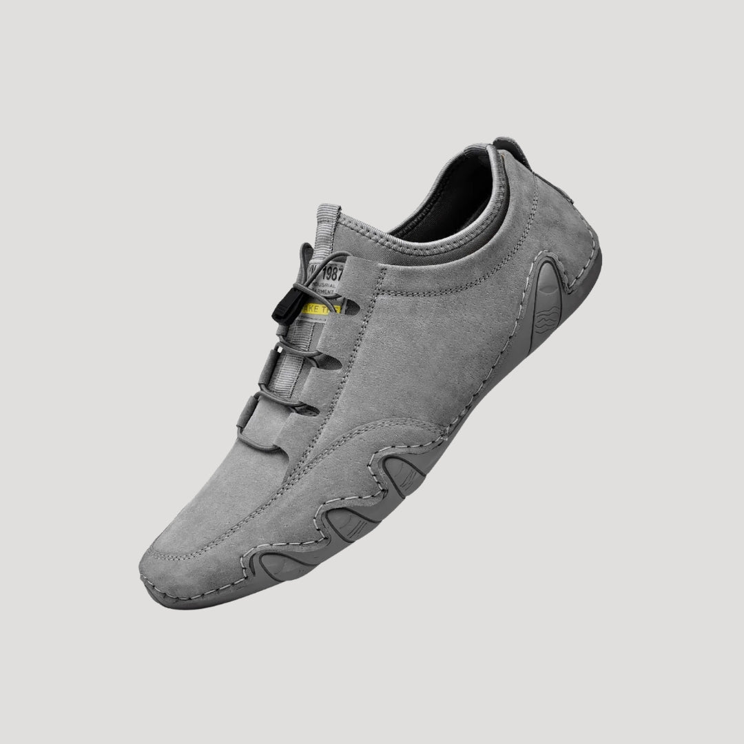 Scarpe casual in suede da uomo con lacci