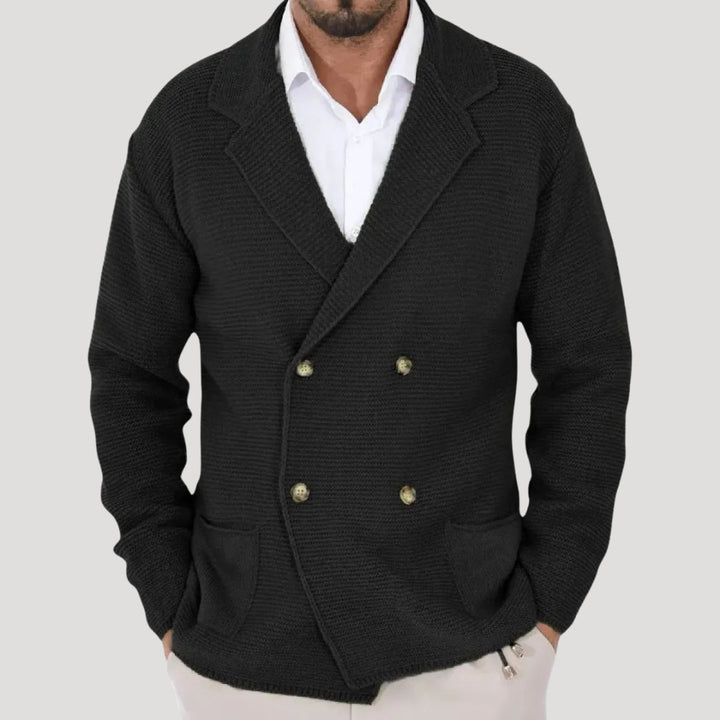 Blazer da uomo in maglia leggera smart casual