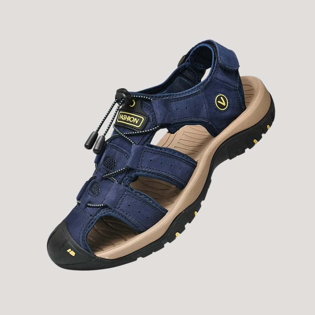 Sandali da escursionismo da uomo con punta chiusa, regolabili per attività all'aperto