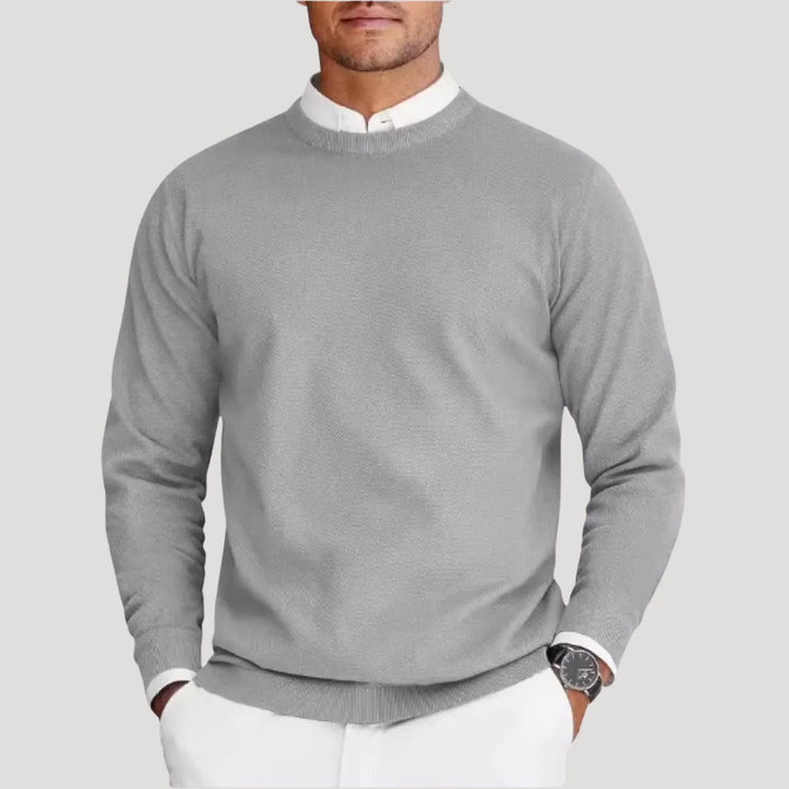 Maglione a maniche lunghe girocollo da uomo