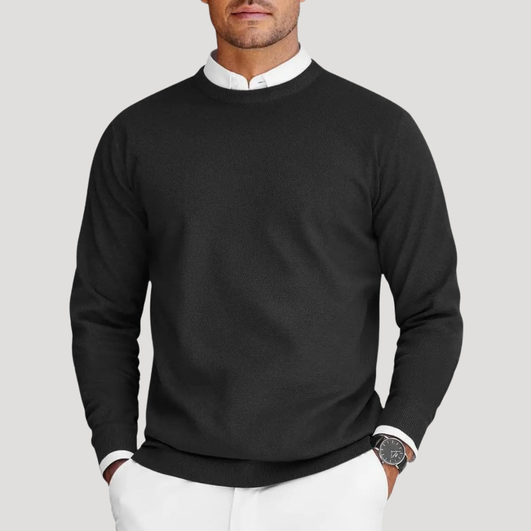 Maglione a maniche lunghe girocollo da uomo