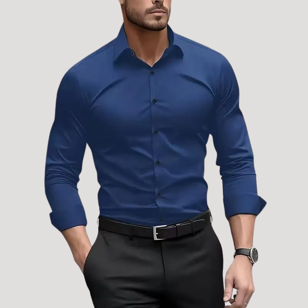 Camicia formale a maniche lunghe slim fit da uomo
