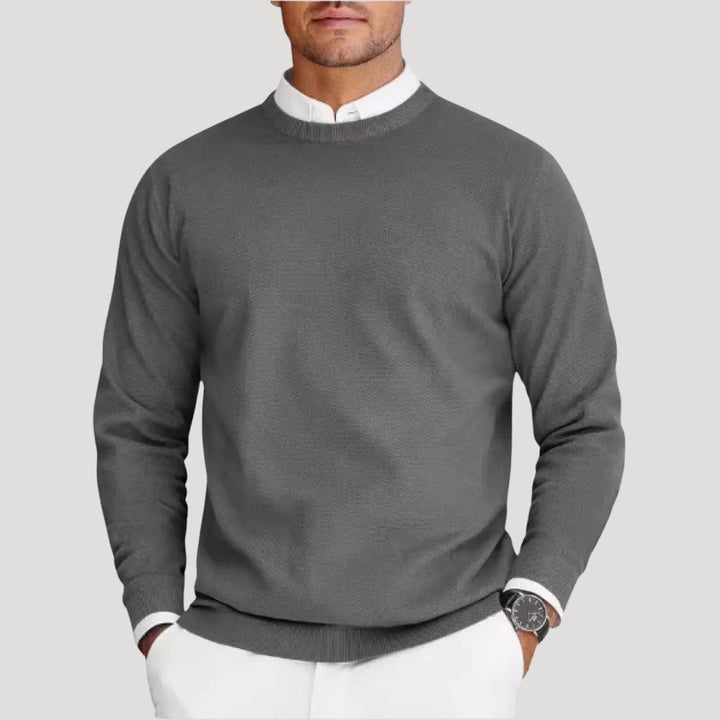 Maglione a maniche lunghe girocollo da uomo