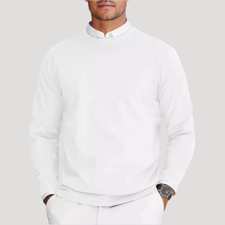 Maglione a maniche lunghe girocollo da uomo