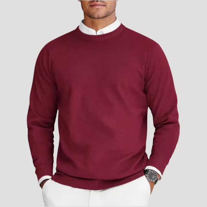 Maglione a maniche lunghe girocollo da uomo