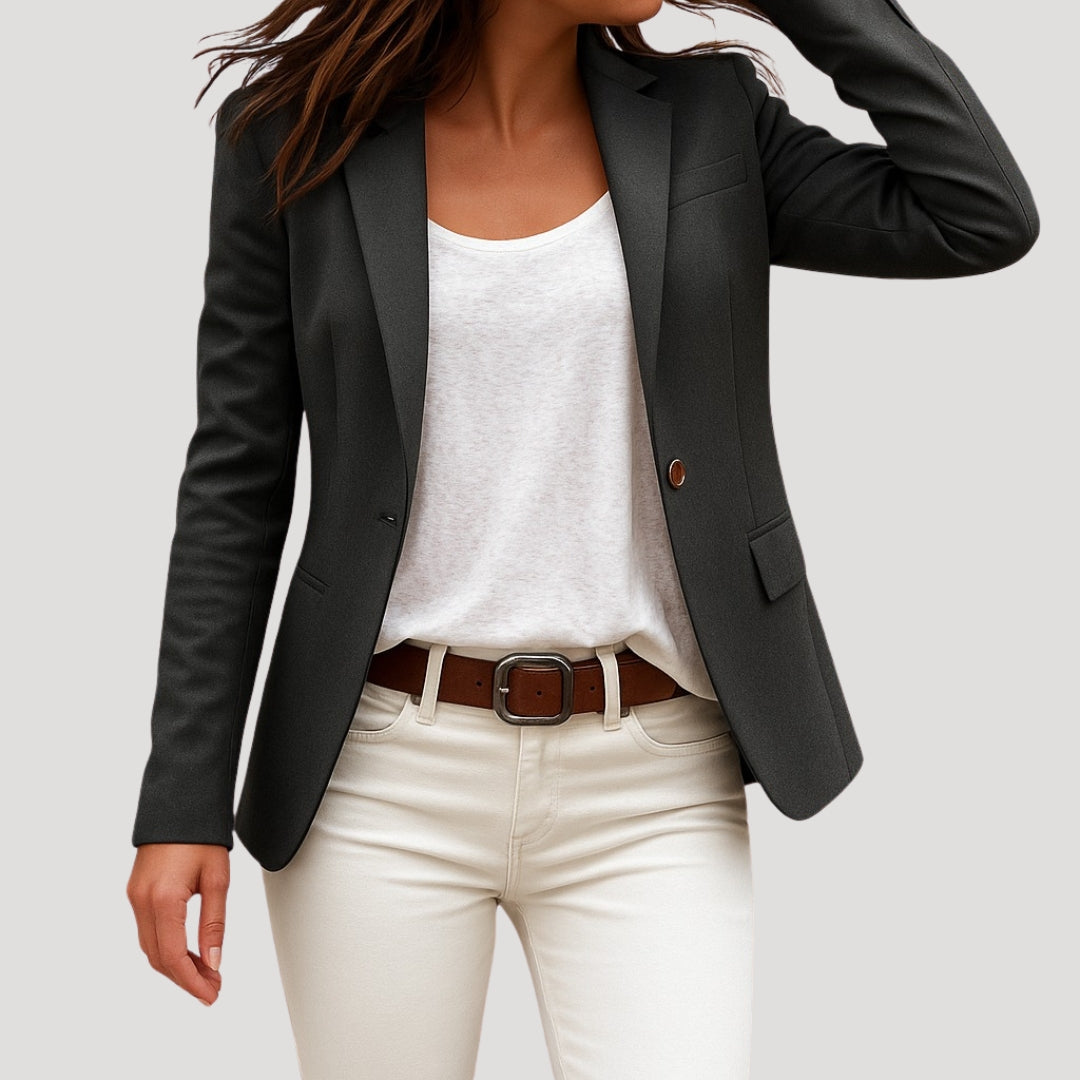 Giacca blazer casual aderente da donna per la primavera