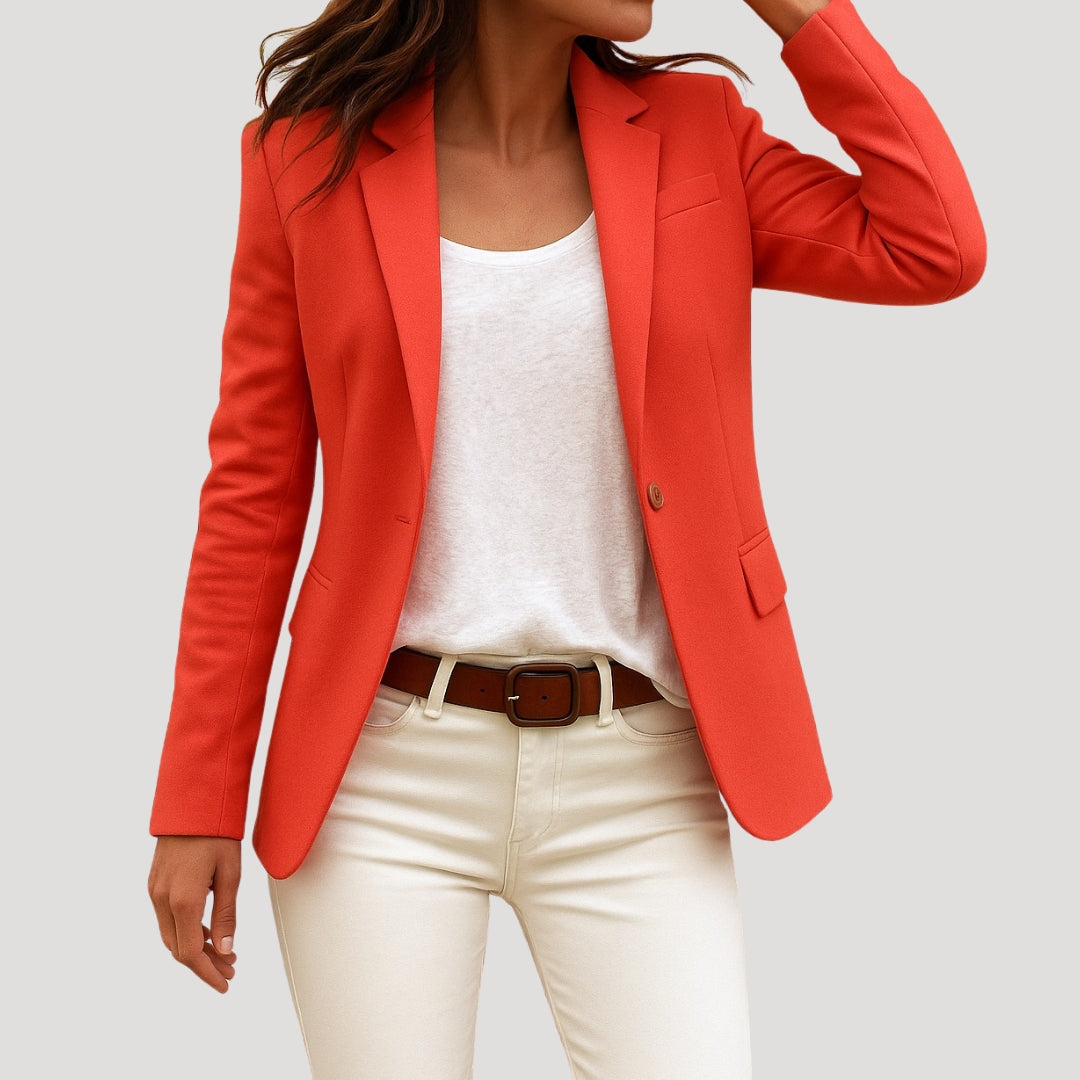 Giacca blazer casual aderente da donna per la primavera