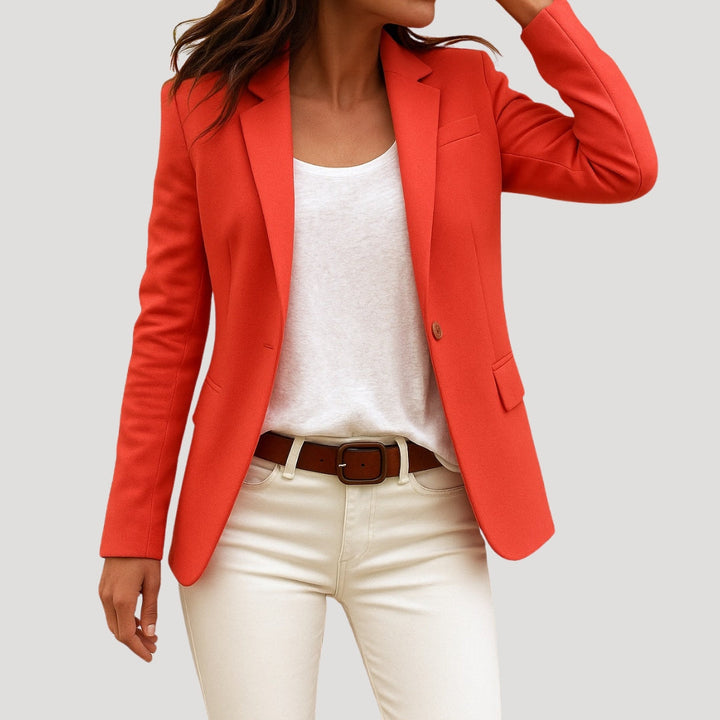 Giacca blazer casual aderente da donna per la primavera