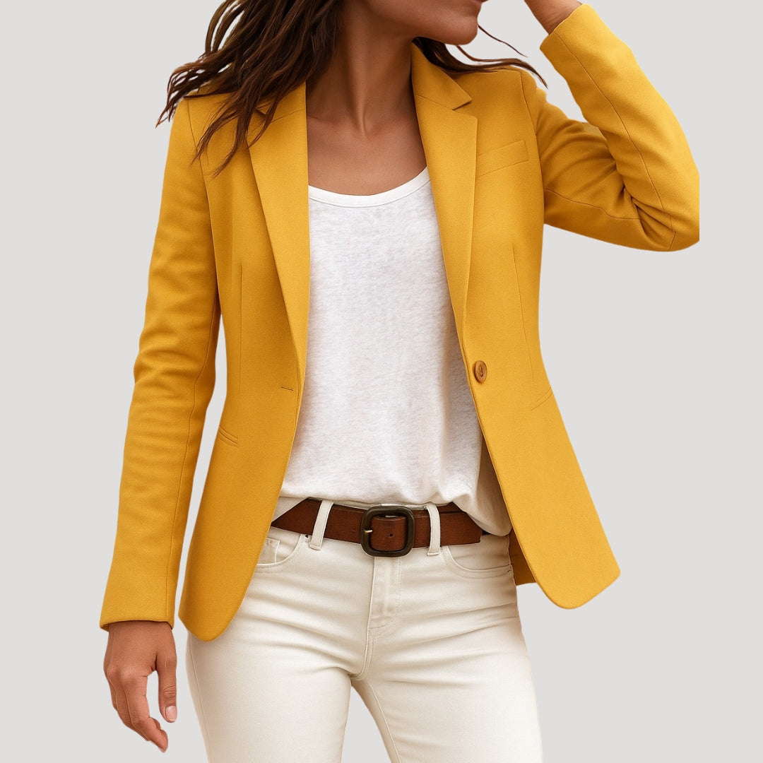 Giacca blazer casual aderente da donna per la primavera