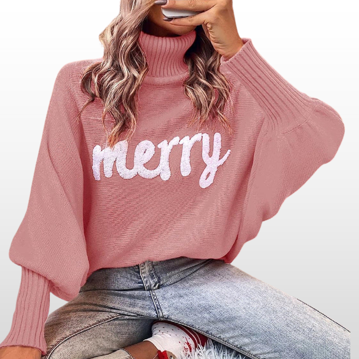 EMMIE™ - Loose-Fit Knit Sweater with Batwing Sleeves