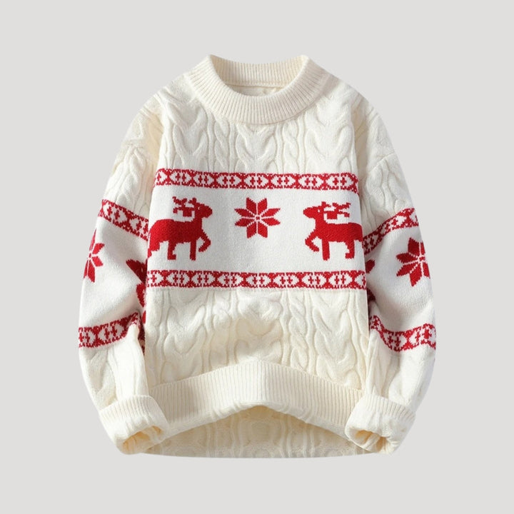 Maglione di Natale da uomo con motivo renna