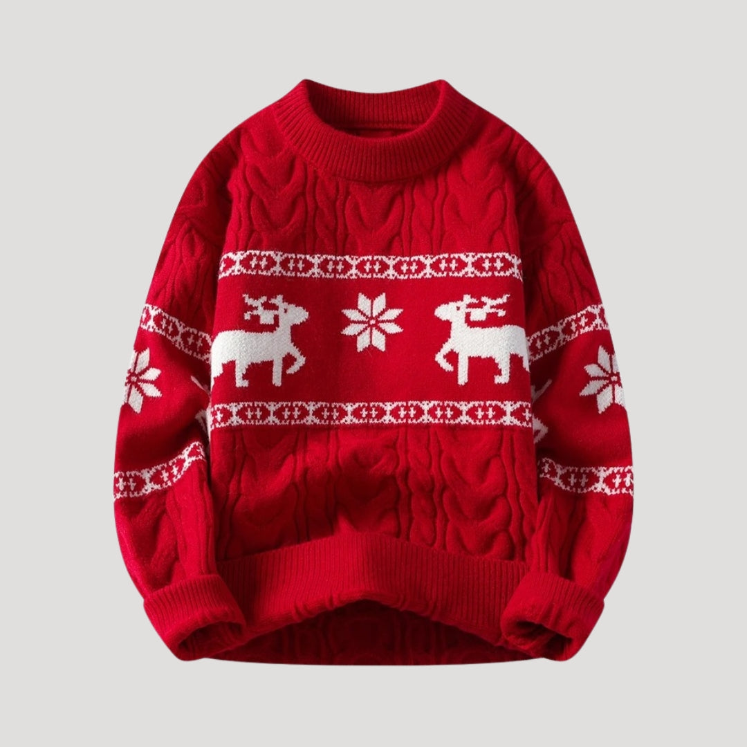 Maglione di Natale da uomo con motivo renna
