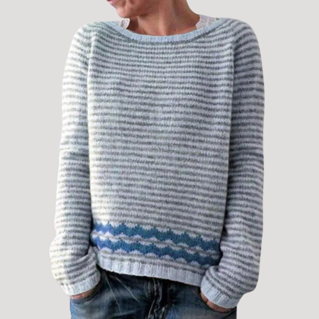 Maglione invernale oversize a maglia grossa per donna