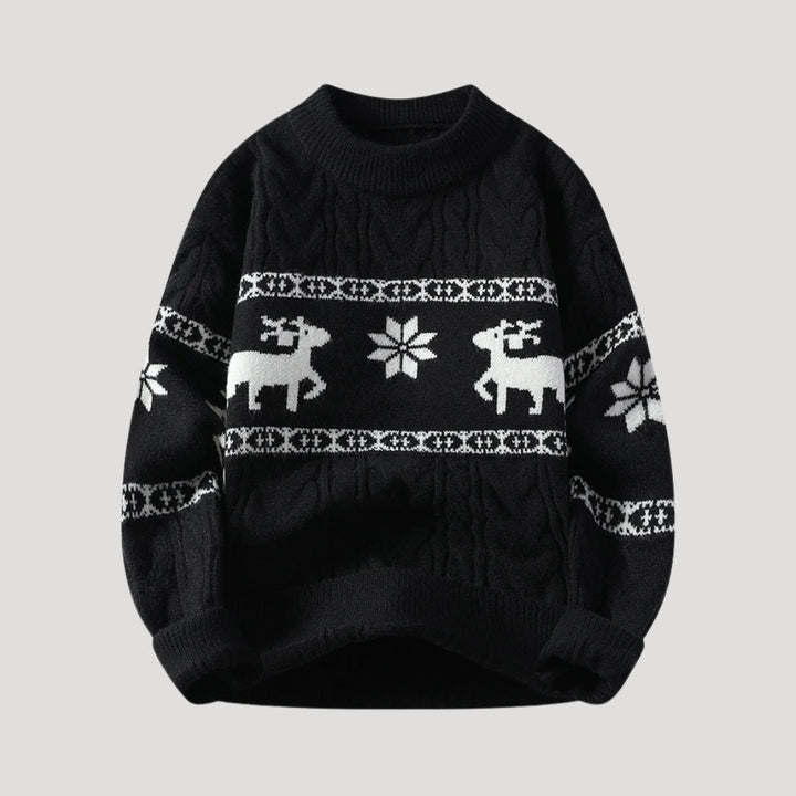 Maglione di Natale da uomo con motivo renna