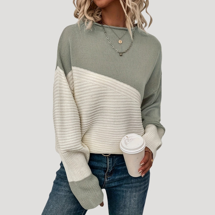 Maglione oversize lavorato a maglia da donna, stile invernale accogliente