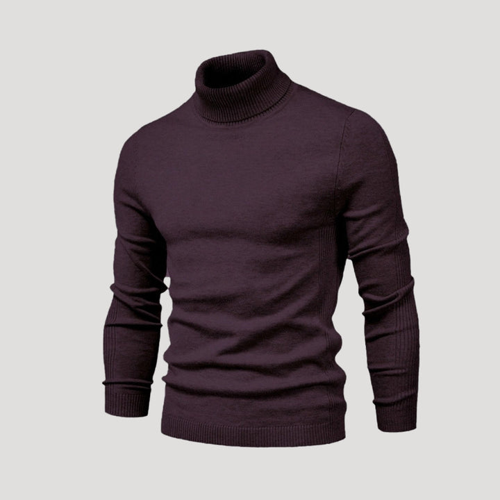 Maglione a collo alto da uomo – classico maglione a maglia