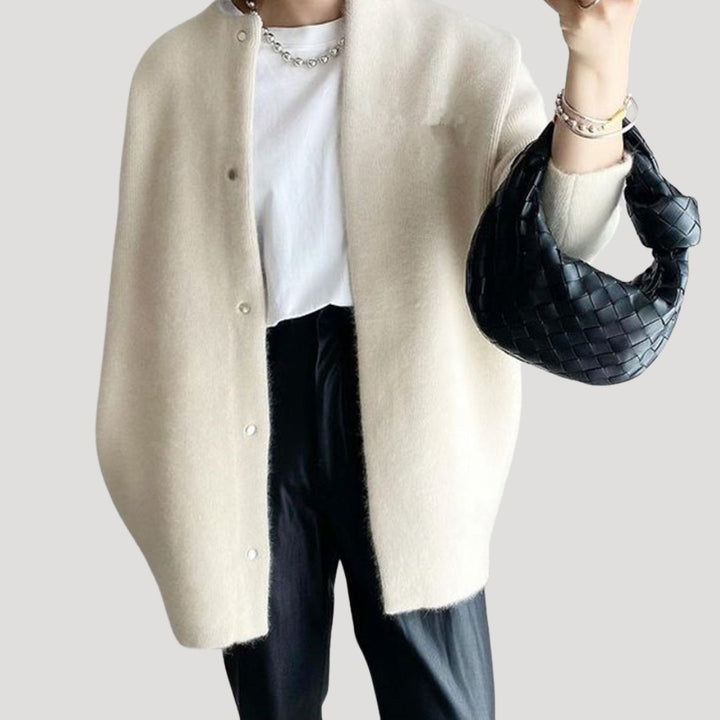 Cardigan lungo in lana per donna