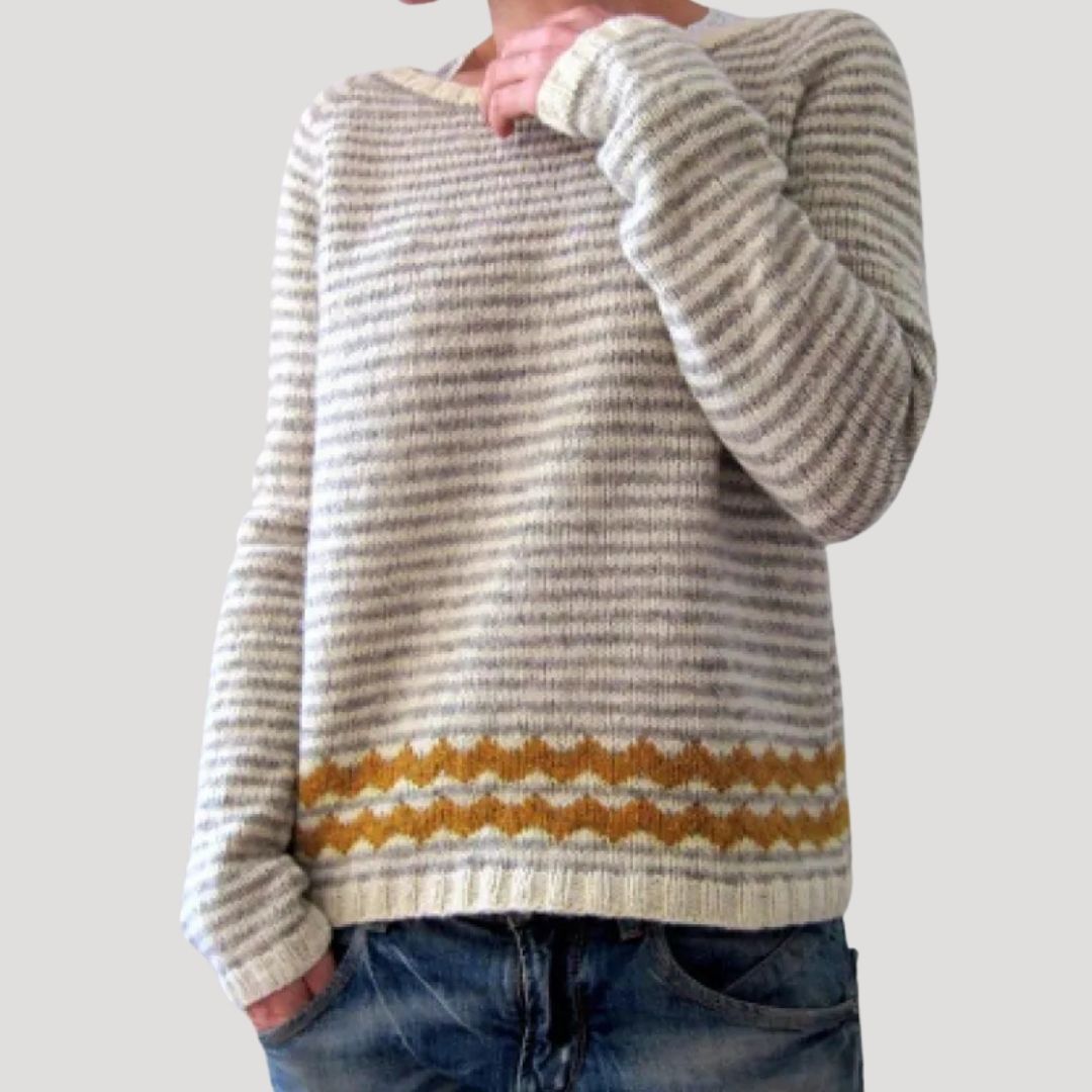 Maglione invernale oversize a maglia grossa per donna