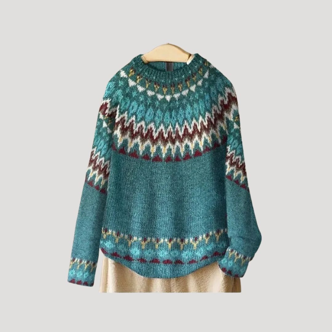 Maglione invernale oversize a maglia grossa per donna