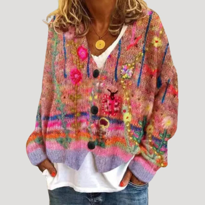Cardigan invernale oversized e chunky da donna