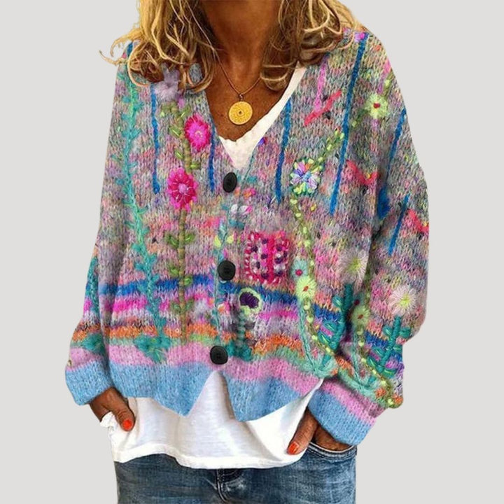 Cardigan invernale oversized e chunky da donna