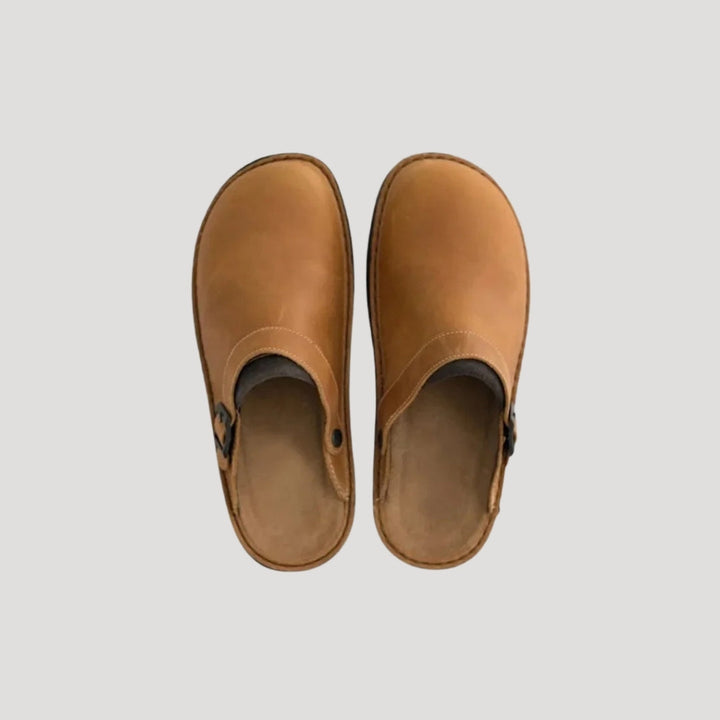 Zoccoli da uomo in similpelle con comfort