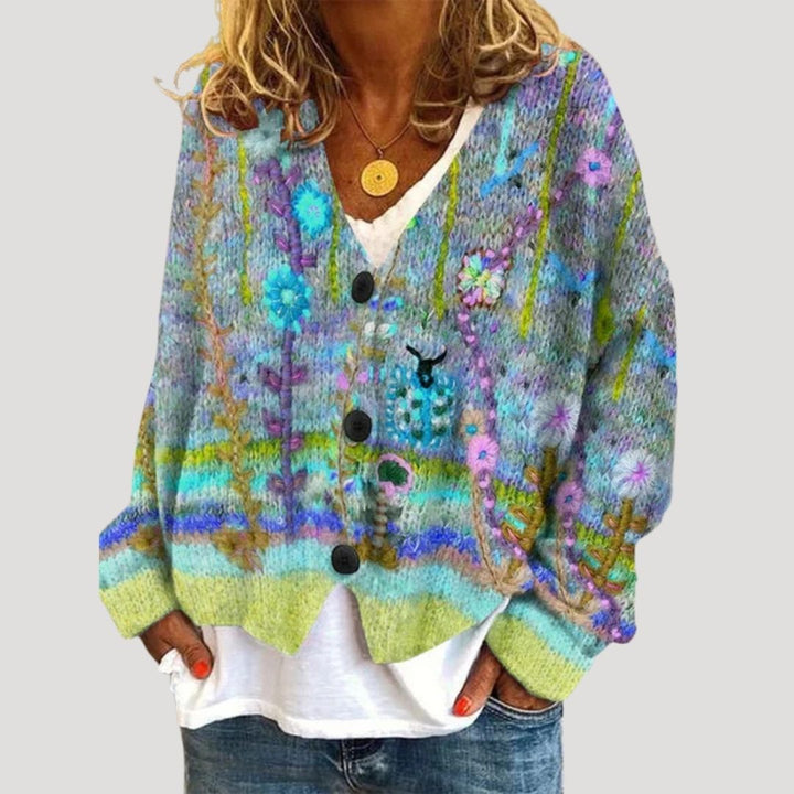 Cardigan invernale oversized e chunky da donna