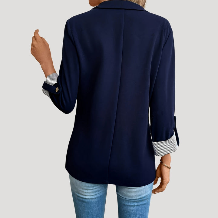 Blazer classico da donna con maniche arrotolabili