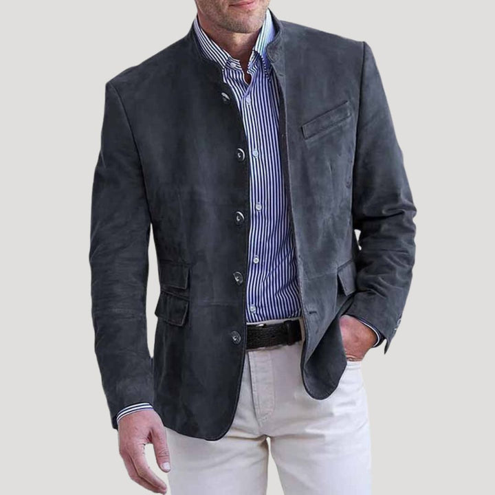 Blazer in suede casual elegante da uomo