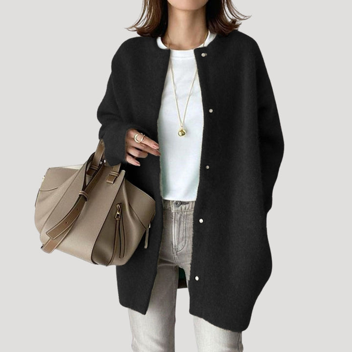 Cardigan lungo in lana per donna