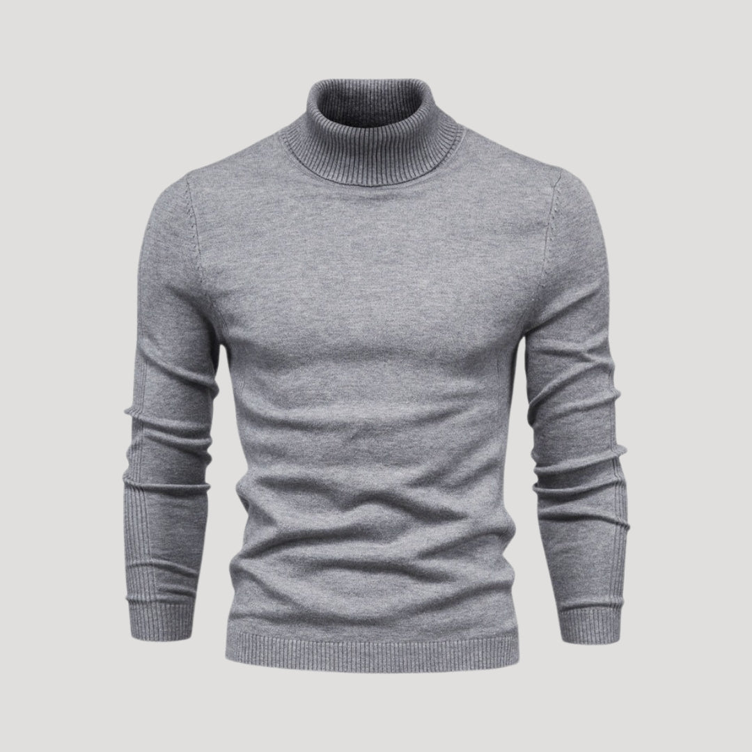 Maglione a collo alto da uomo – classico maglione a maglia