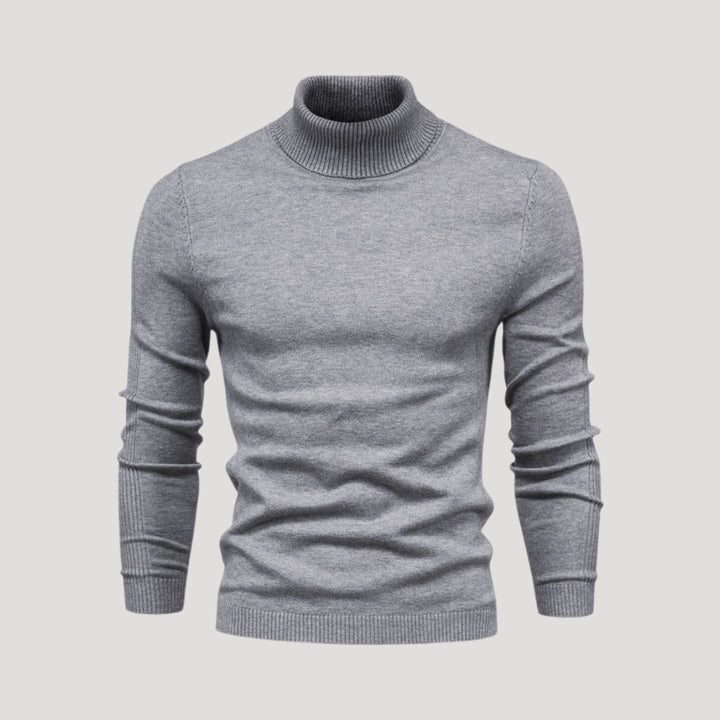 Maglione a collo alto da uomo – classico maglione a maglia